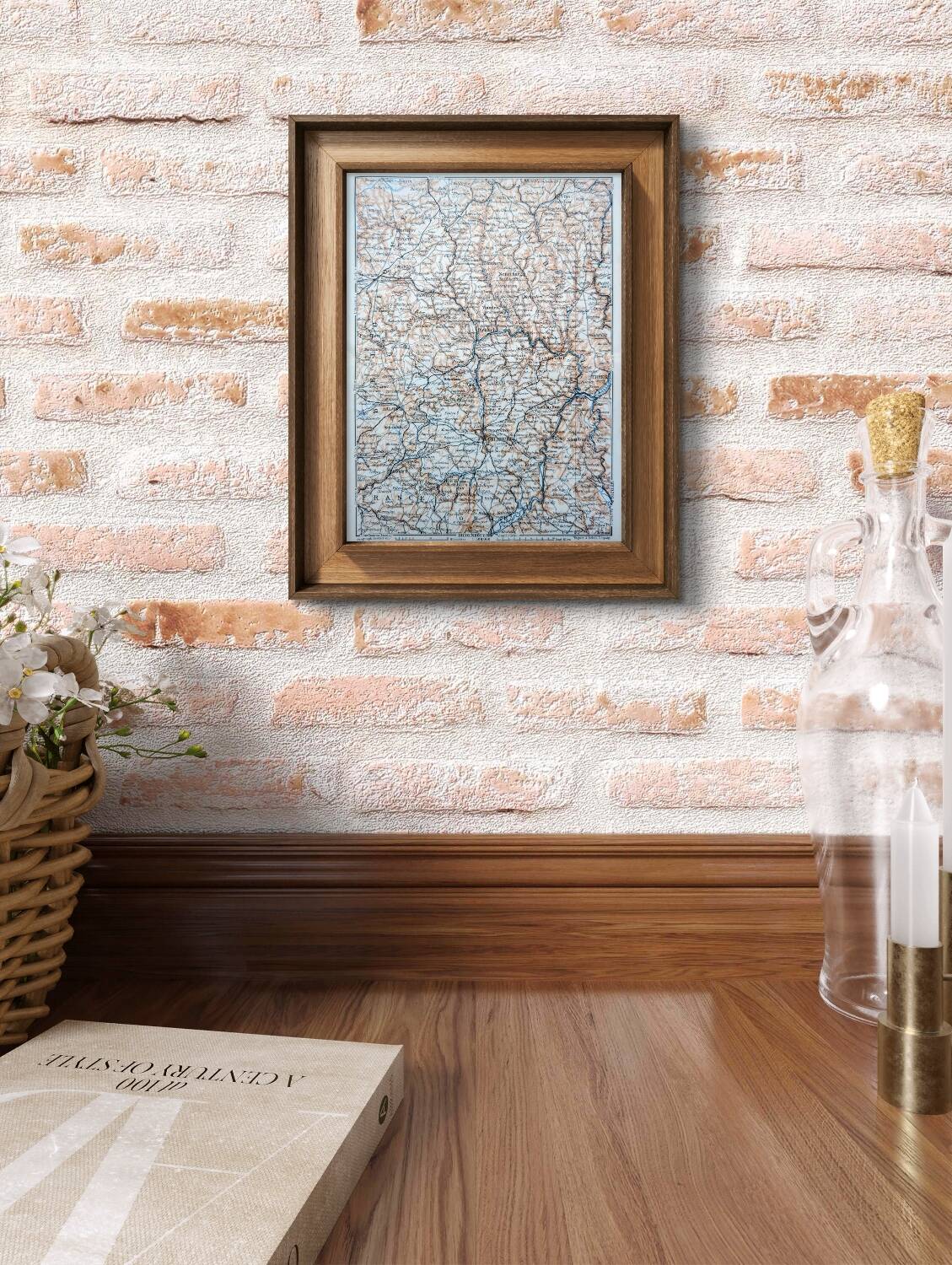 Printed in 1910, Luxembourg and its surroundings.