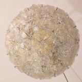 Elegant Murano Ceiling Light Gold and Trasparent Flower by Seguso for Venin