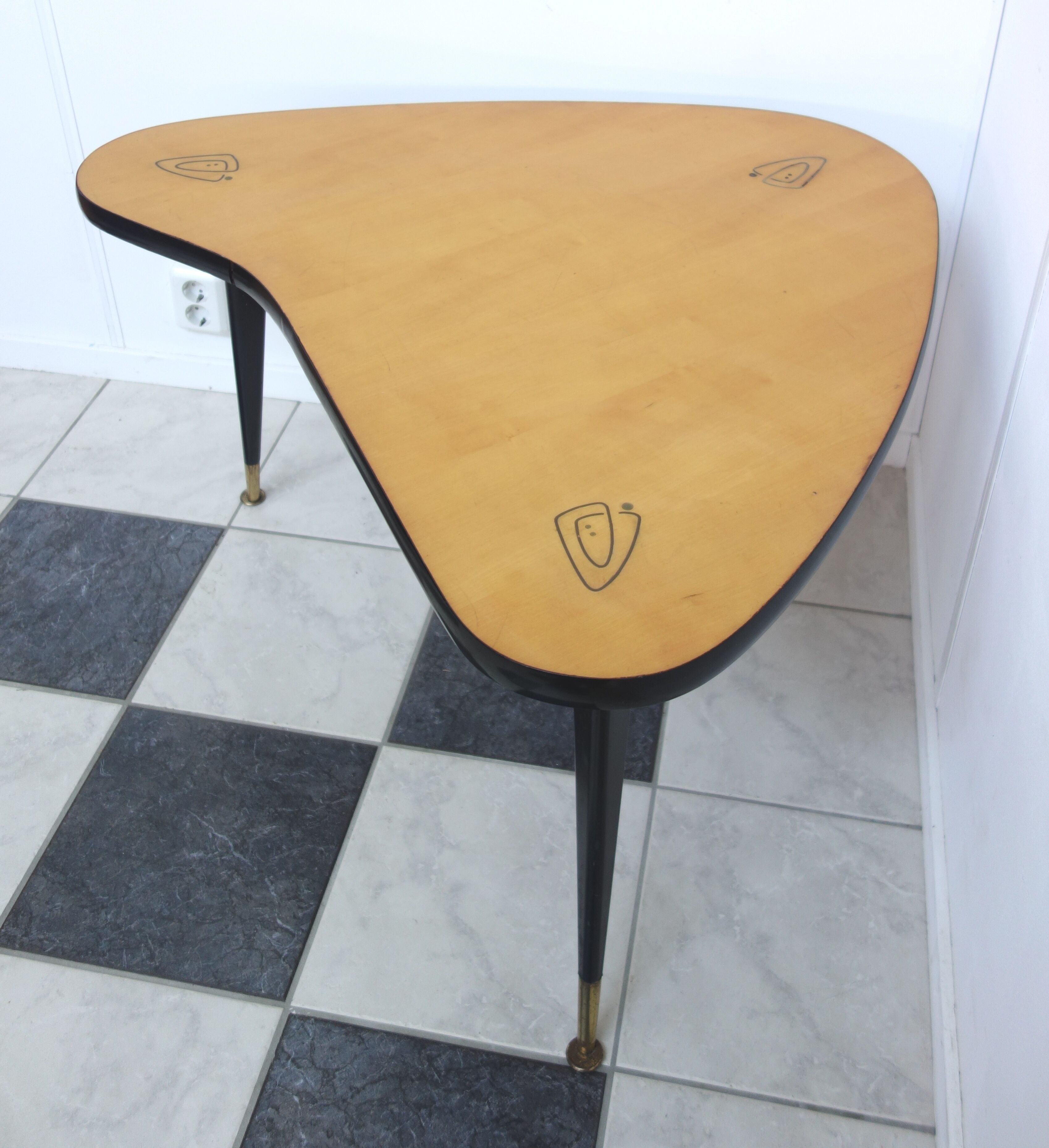 Boomerang shape coffee table 1950