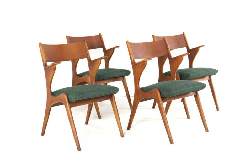 Set of 4 dining chairs 'Engstingen' - new upholstery