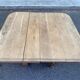 Henri II dining table stripped in solid oak from the 19th century.