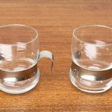 Vintage tea glasses Paula Series by Jorma Vennola for Iittala, 1970s, set of 2