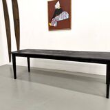 Large 1950s Farm Table in Burnt Wood (Shou Sugi Ban) – L245 cm