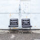 Pair of leather armchairs by Sormani Italy, 1980s