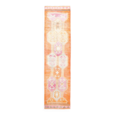 Tapis de couloir vintage orange pâle 3x13, 94x381 cm