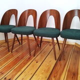 Set of four chairs, designed by A. Suman, Tatra Nabytok, Czechoslovakia, 60s