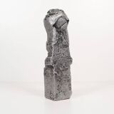 Brutalist aluminum sculpture by Willy Ceysens, Belgium 1980s