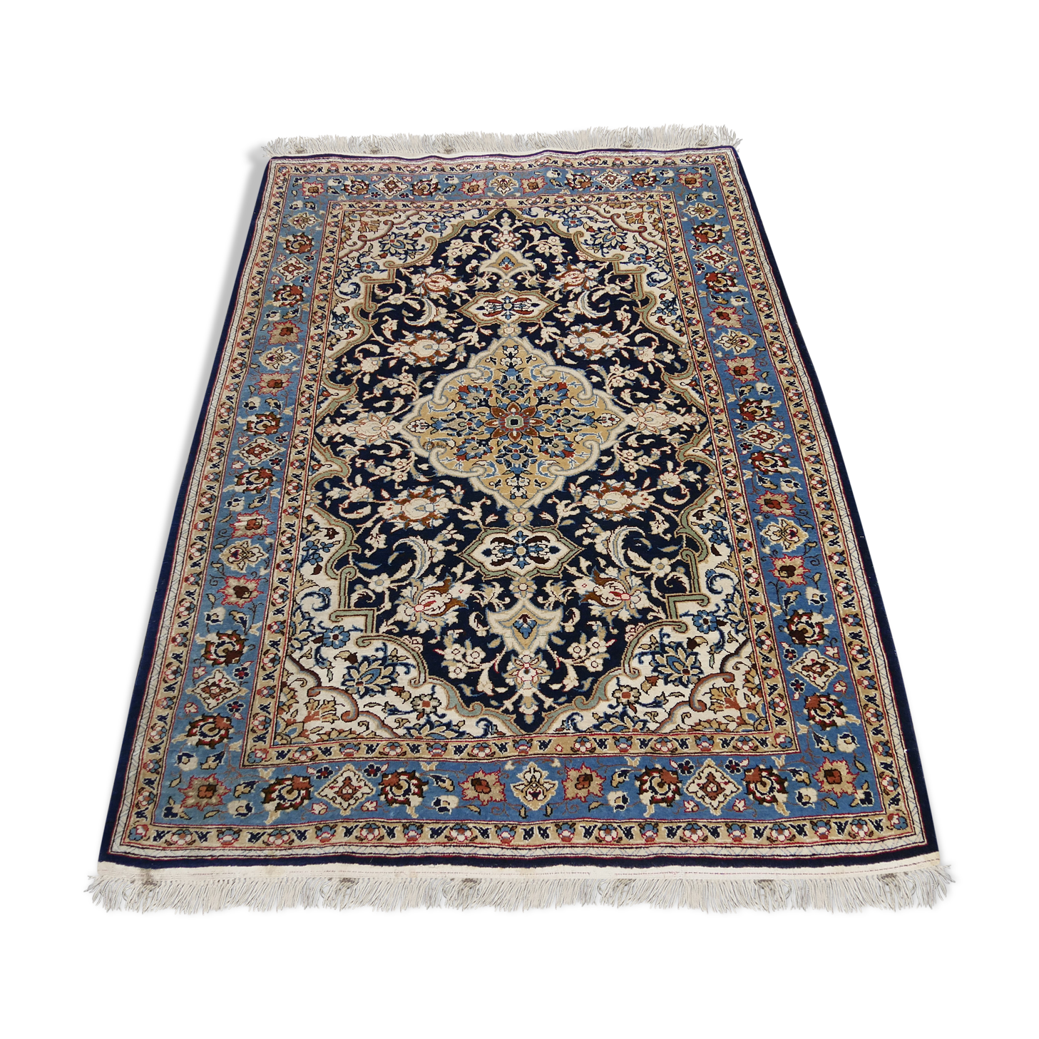 Tapis persan fait main ghoum 172 x 120 cm