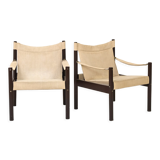 Scandinavian 'Safari Chair' style armchairs