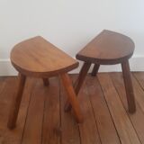 Set of 2 tripod stools