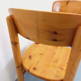 Set of 2 vintage Scandinavian chairs by Rainer Daumiller in pine from the 1960s.