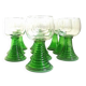 Set of 10 Alsatian Roemer glasses from the 1970s, height 16 cm.