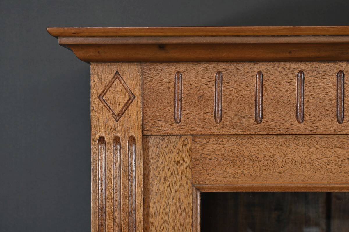 Small Glass-fronted Mahogany Bookcase, Louis XVI style – 1930