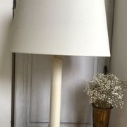 Pied de lampe en pierre le dauphin vintage 55cm