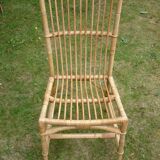 Rattan and bamboo chair