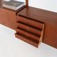 Teak modular shelving unit, Danish design, 1960s, designed by Rud Thygesen