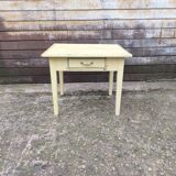 Yellow and green patinated coffee table by a local artist