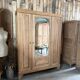 Armoire Art déco 3 portes en chêne, rénovée
