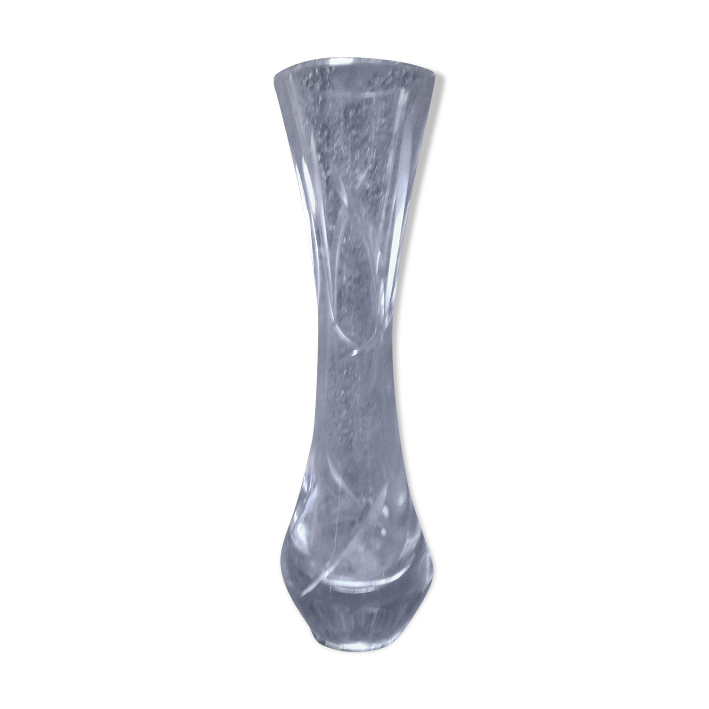 Cut crystal vase