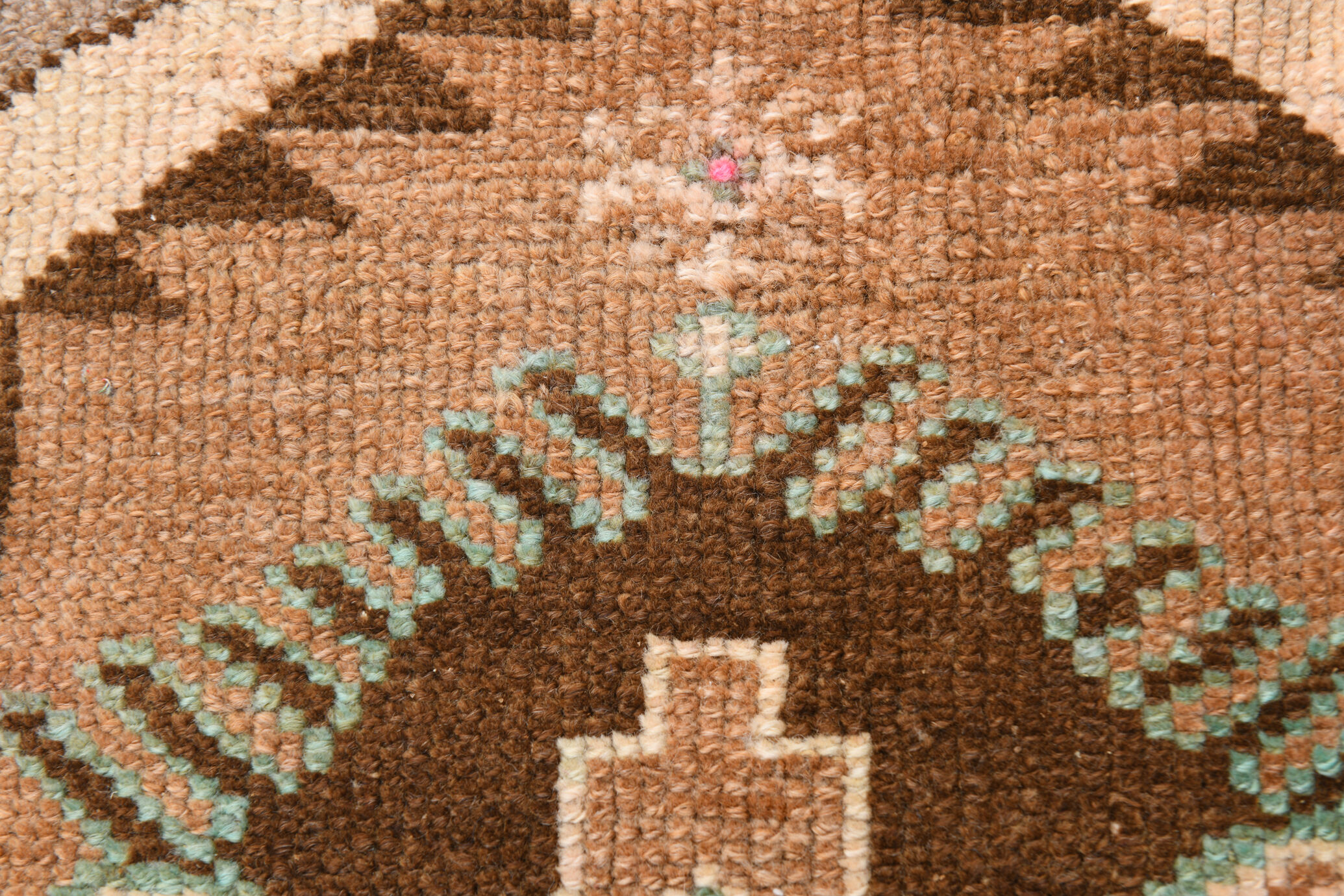 Brown Vintage Door Mat Rug