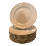 Set of 12 Churchill white dinner plates