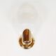 1970s wall lamp in brass and Murano glass by Kaiser Leuchten