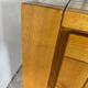 Large French sideboard in solid elm, 1970, attributed to Atelier Chauvin.