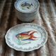 12 antique "Royal" dinner plates + 1 dish