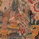 Brussels tapestry from the 19th century – Flowering greenery and gallant scene