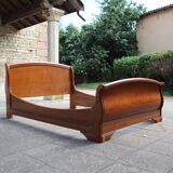 Beech sleigh bed