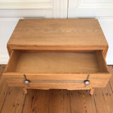 Art deco chest of drawers in light oak