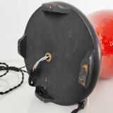 Red ceramic lamp base 53 cm high