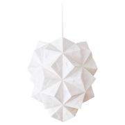 Japanese Style Hand-folded White Paper Pendant Lighting "Amaea"