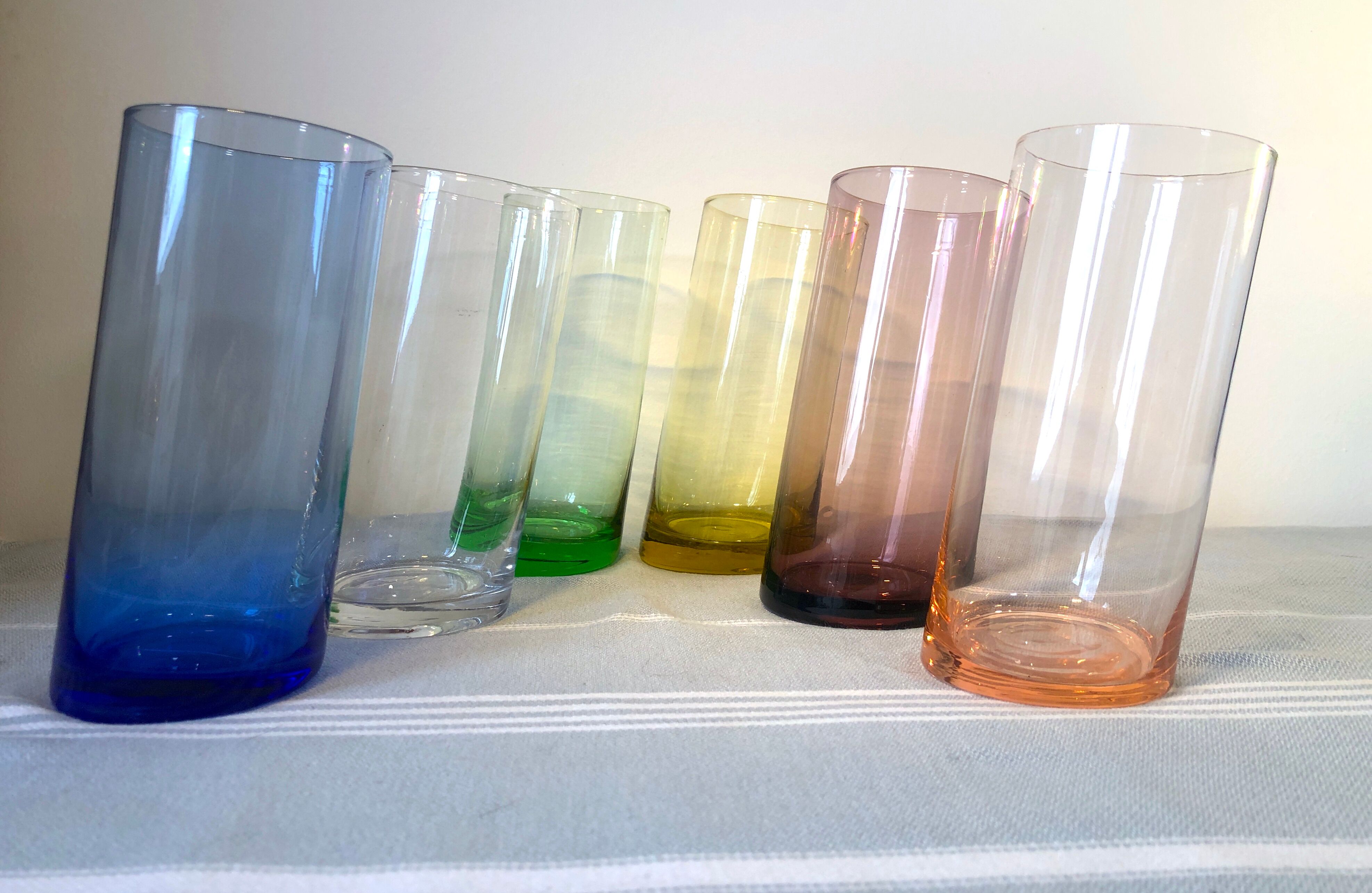 Vintage colorful design glasses year 70-80