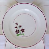 4 vintage flat plates from the Salins factory 210636