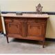 Antique Art Nouveau walnut sideboard, chest of drawers,