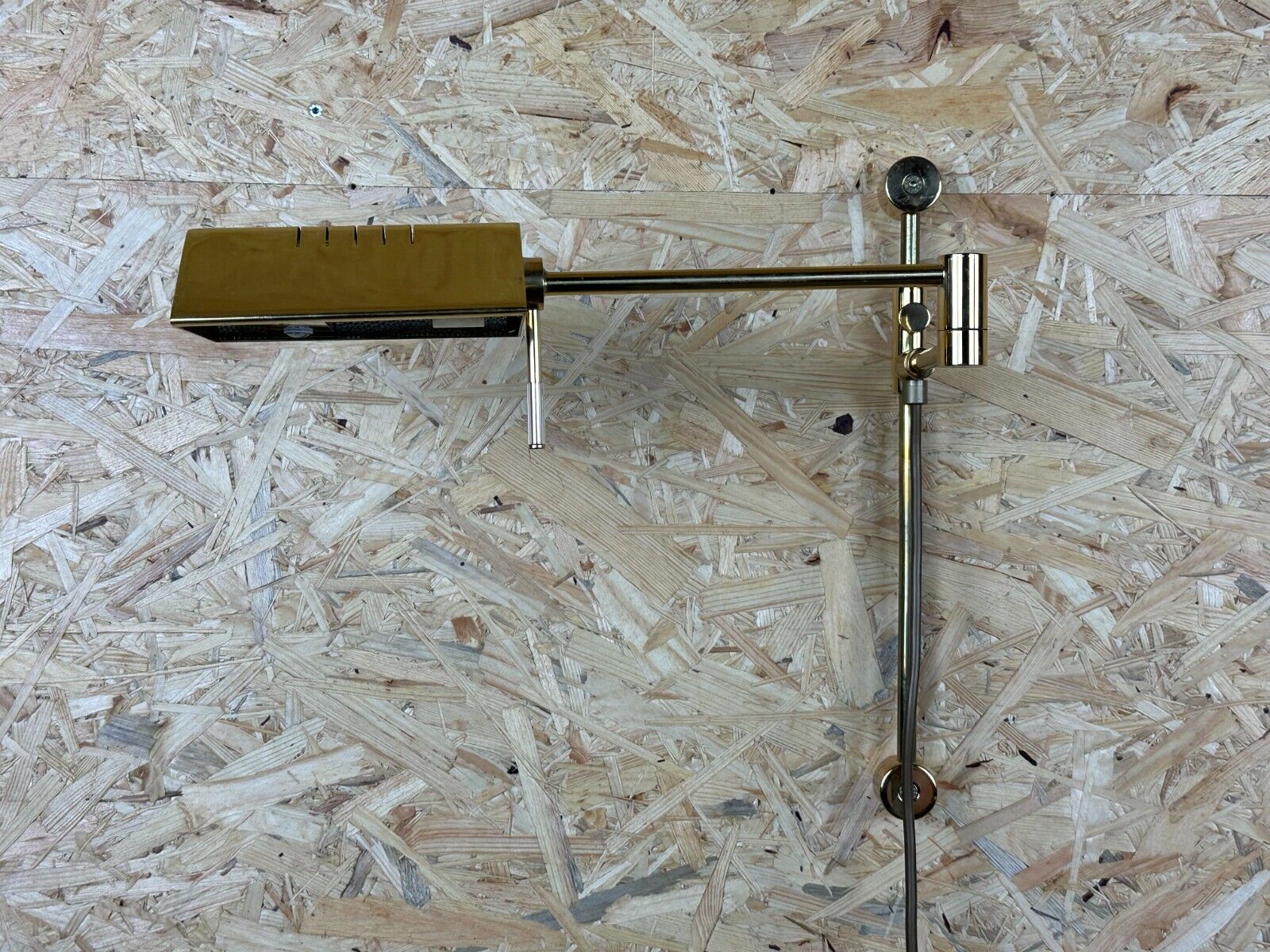 60s 70s wall lamp articulated brass Relco Made in Italy Design