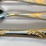 Cutlery set SBS Bestecke Solingen 70 pieces gold plated, vintage