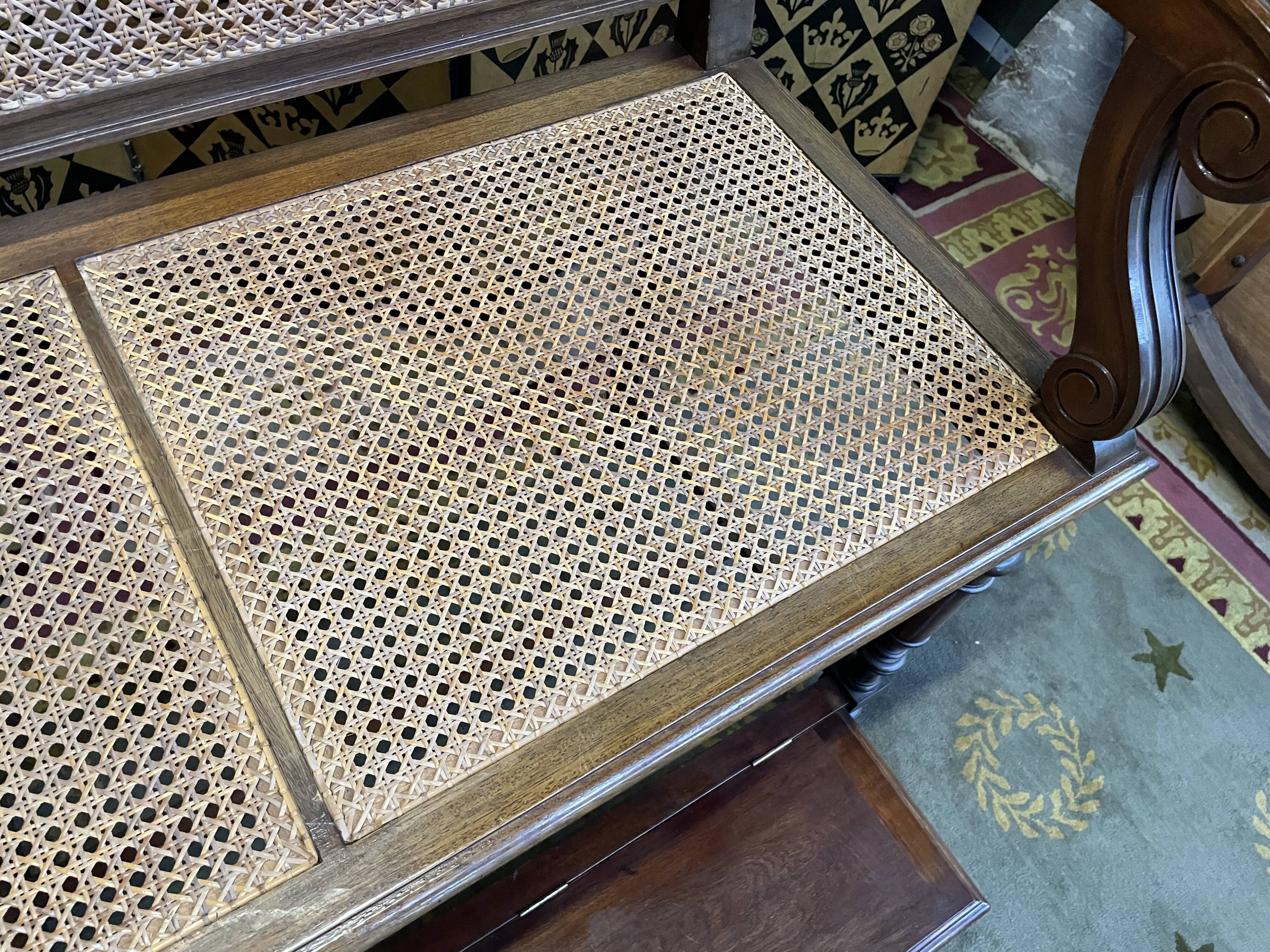 Mahogany billiard bench and canning