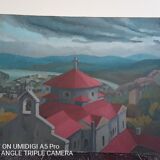 Marc Batime - Oil on canvas - 46 x 65 cm - convent St Just - Lyon