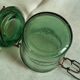 Solidex jar green glass