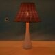 Vintage Holmegaard glass Nordic table lamp