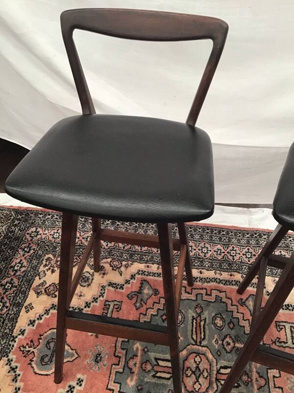 2 tabourets de bar années 50 scandinaves