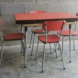 Vintage formica table and 4 chairs