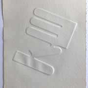 Estampe signée et numérotée de Jean Legros, Relief géométrique I, 1972