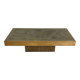 Large Etched Coffee Table by Bernhard Rohne, Germany 1960s