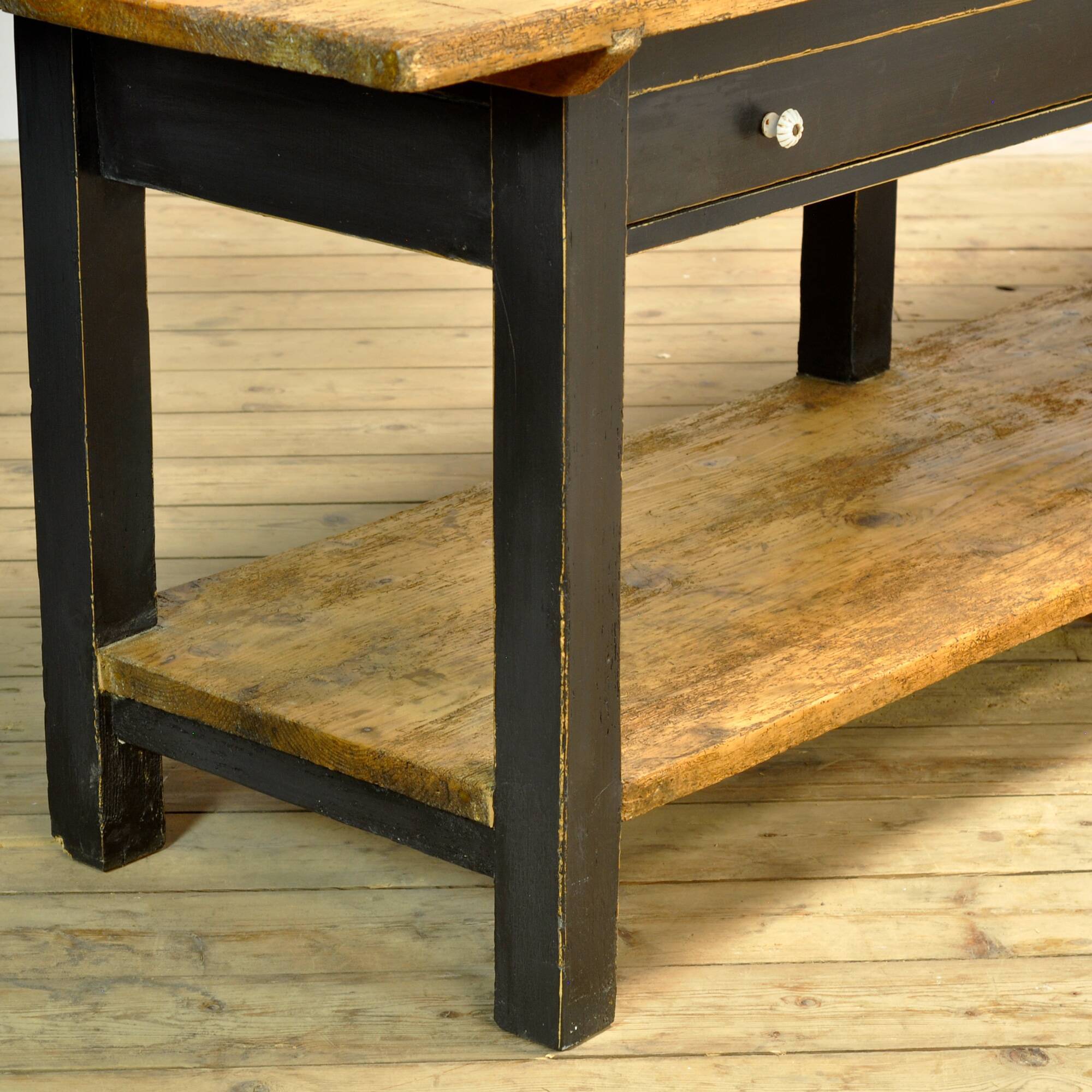 Pine kitchen/ prep table , circa 1920