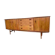 Teak sideboard 220 cm 3 doors 4 drawers 1960