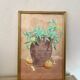 Still life illustration from the 70s under glass.
