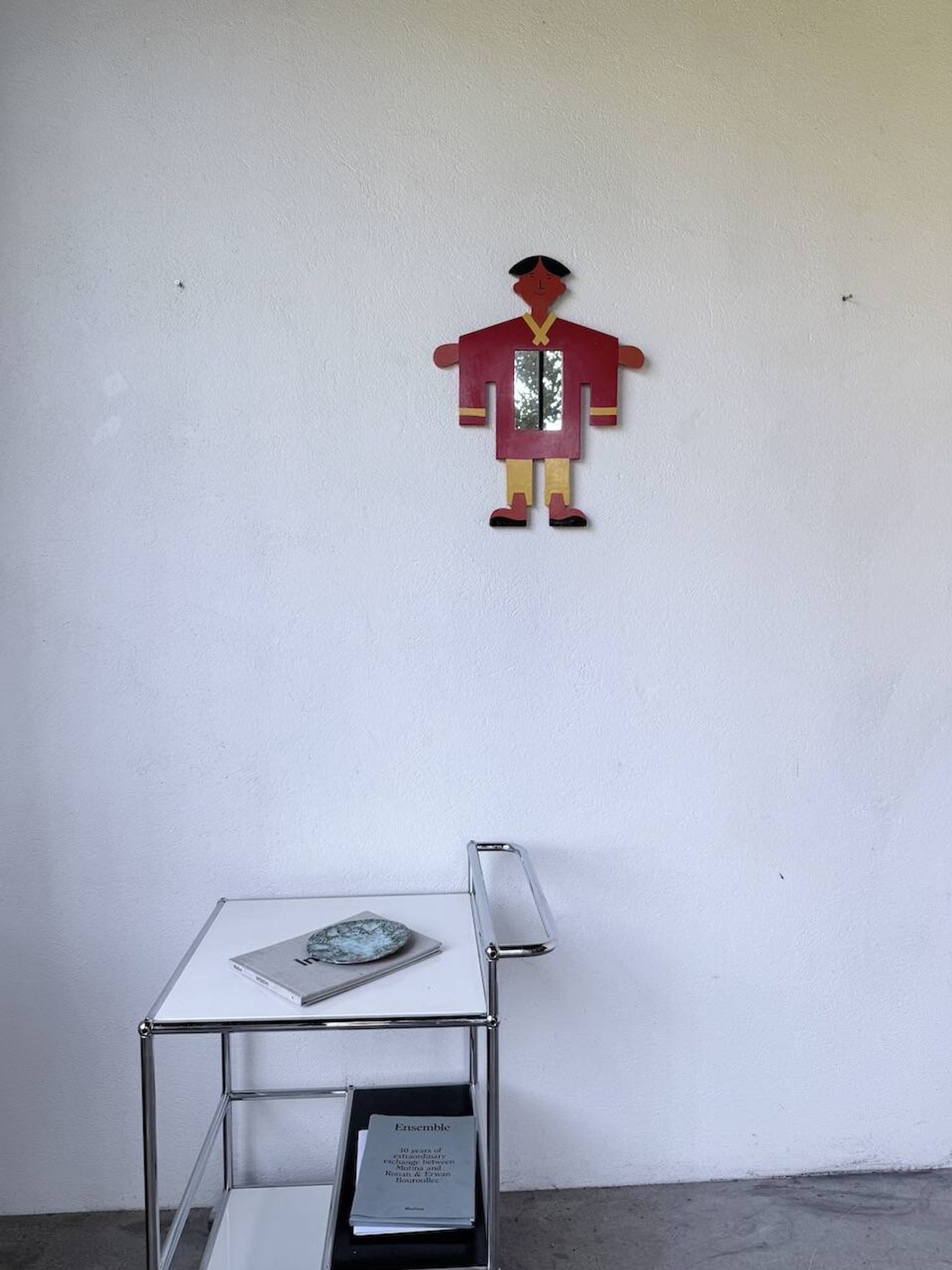 Child's character painted wooden mirror